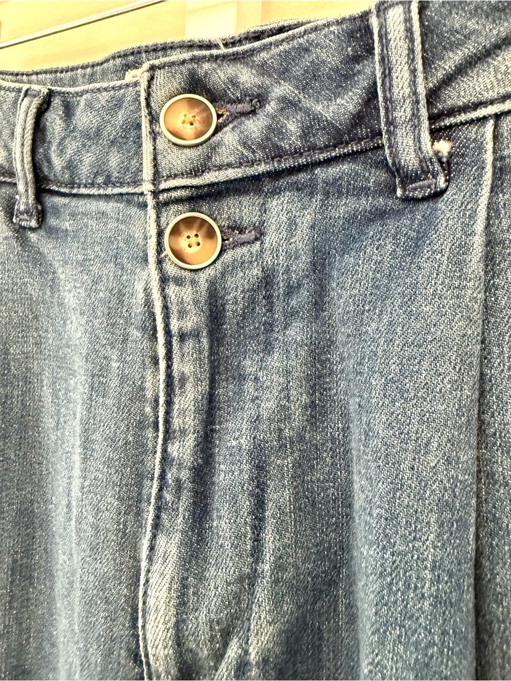Pilcro Anthropologie High Rise Balloon Leg Pleated Denim medium wash - Picture 11 of 14